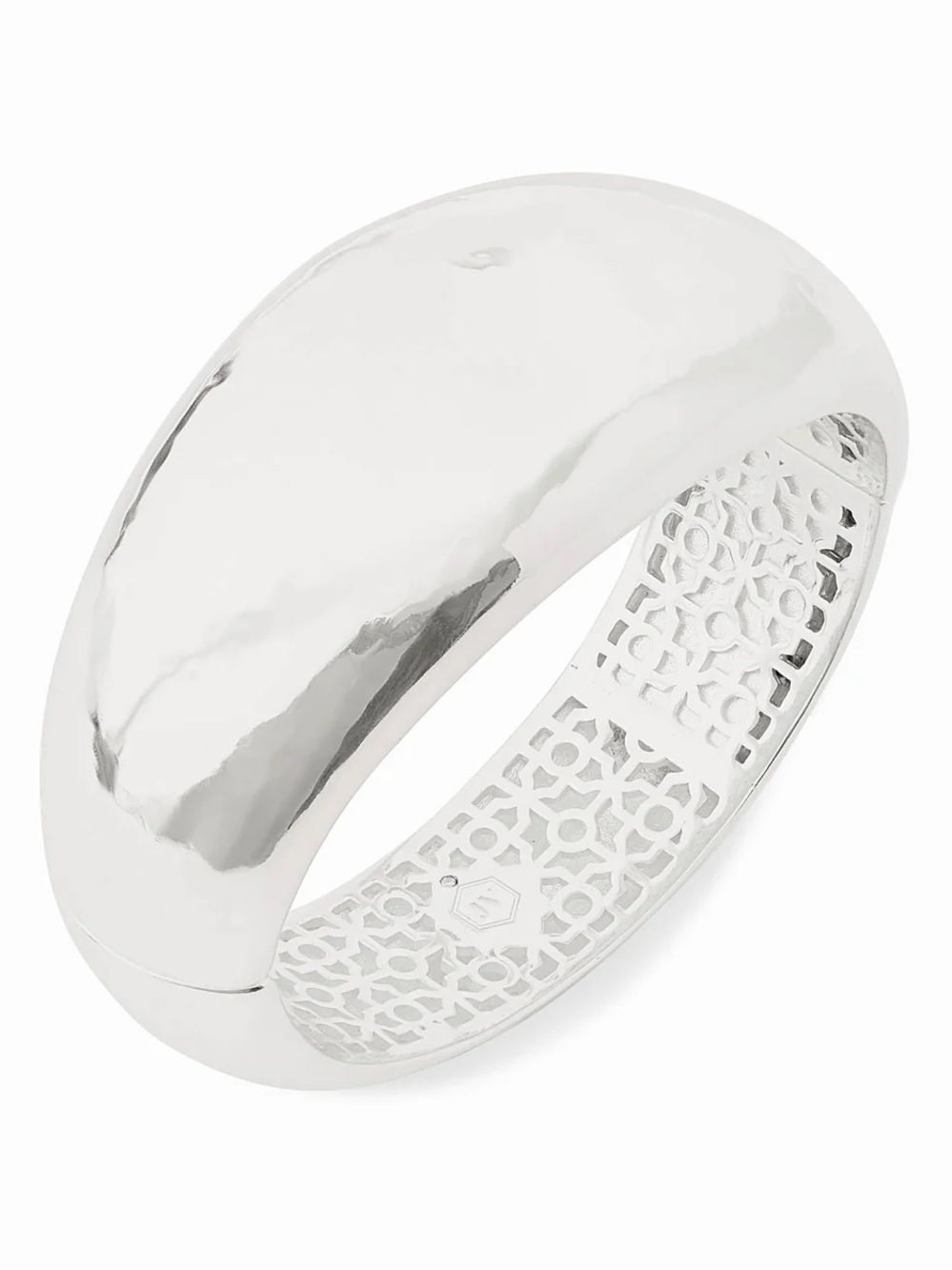 Julie Vos Polished Silver Dome Bangle Bracelet - Picture 2 of 4